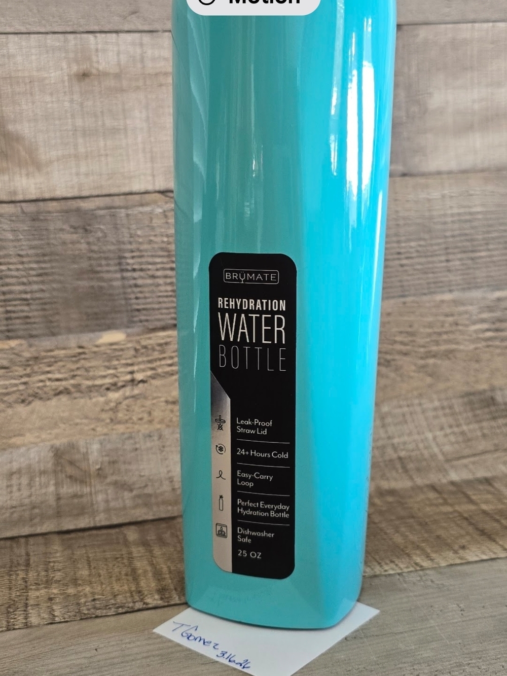 Rehydration Water Bottle - Turquoise